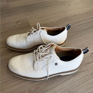 FootJoy Dryjoys White Leather Golf Shoes Size 10